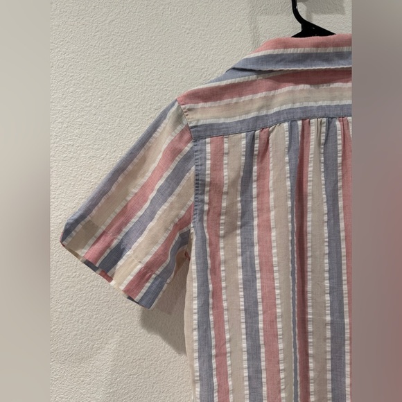 Vintage Diane Von Furstenberg Striped Retro Button
Front Collared Shirt Size 10 - Picture 11 of 15